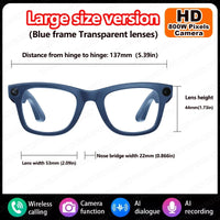 2025 New Smart Glasses 800W HD Camera AI Identification Touch 1080P HD Video Recording Al Voice Wireless Calling Smart Glasses