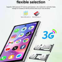 NEW SERVO S27 Mini Android Smartphone 4.0" Full Screen 2GB+16GB Memory 5MP 2 SIM Stanbdby Face Unlock 3G Cute Phones Google Play