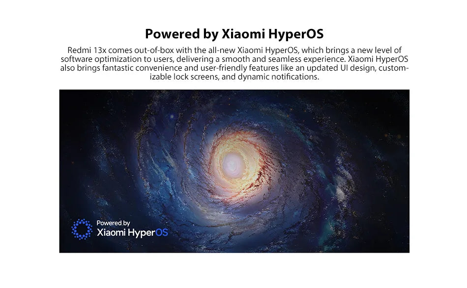 Global Version Xiaomi Redmi 13X Smartphone MTK Helio G91 Ultra 108MP super clear camera 6.79" FHD+ display 33W fast charging