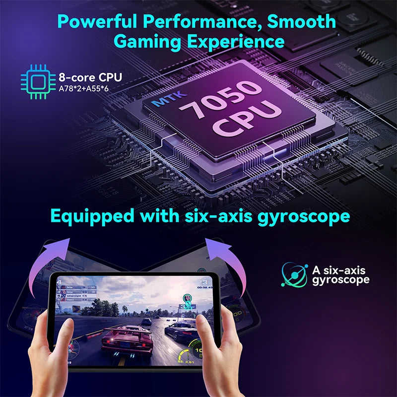 Headwolf FPad7 8.4inch Tablet Android14 MTK Dimensity 7050 CPU 2560x1600 IPS/16GB+256GB/6500mAh/ 4G LTE Tablets