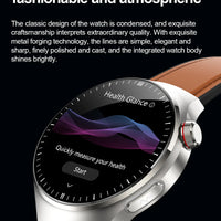 2025 New ECG Blood Pressure Blood Oxygen Blood Lipids Uric Acid Heart Rate Temperature Monitor AMOLED Bluetooth Call Smart Watch