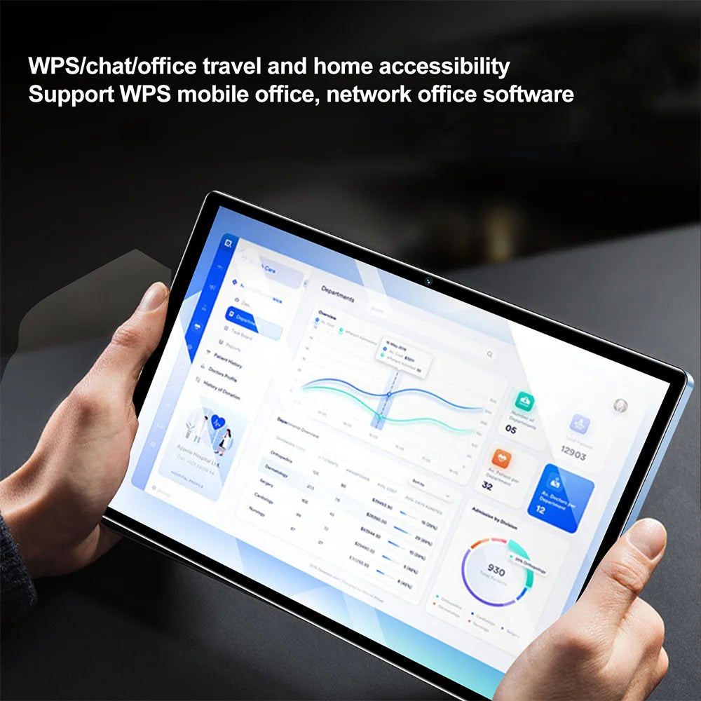 New 10.1 Inch Tablet PC 8GB RAM 512GB ROM 10 Core AI Speed-up Tablets Google Play 4G LTE Phone Call Dual SIM Dual WiFi Android12