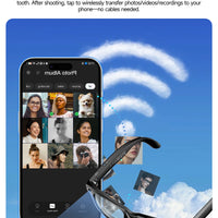 LIGE New Smart Glasses with Photochromic Lenses Camera Photography Video ChatGPT AI Interactive Translation Smart Sunglasses Men