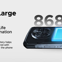 DOOGEE V40 Pro 5G Rugged Phone 1.47" Rear Display 16GB+512GB Dimensity 7300 200MP AI Camera 8680mAh Battery 5g Gaming Phone