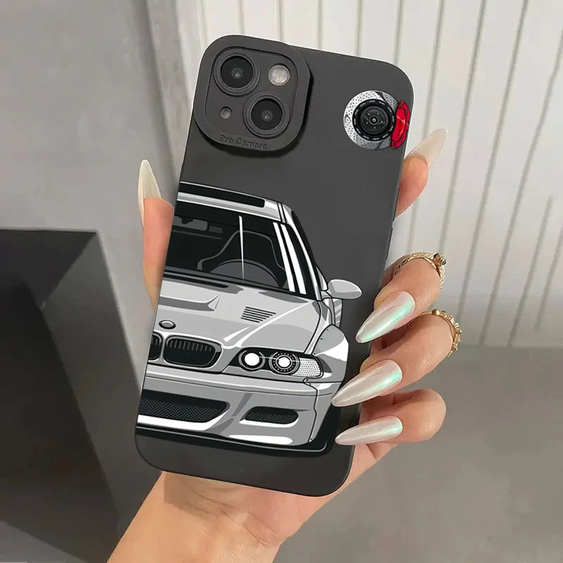 Phone Case for Samsung A54 5g A35 A34 A55 A52 A53 A32 A14 A13 A15 Case Galaxy S21 FE S22 S23 S24 Ultra Stylish Car Pattern Cover