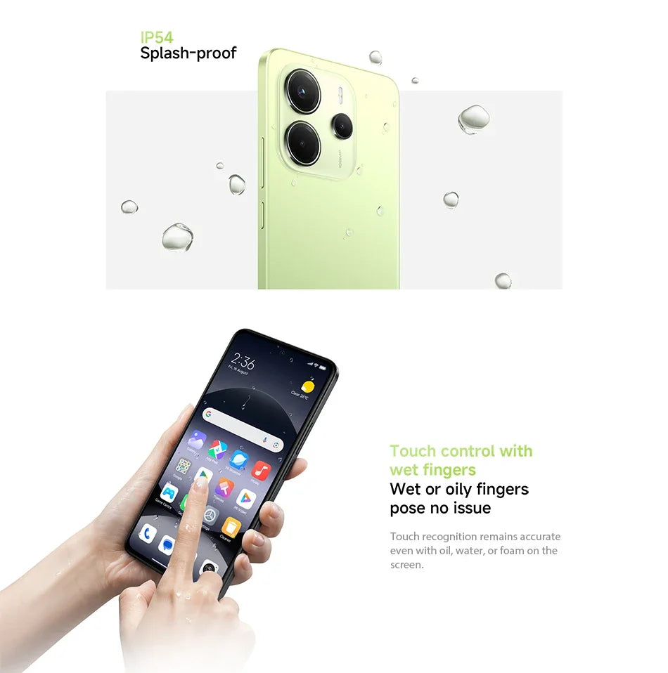 【Brand+】Global Version Xiaomi Redmi Note 14 MediaTek Helio G99-Ultra 108MP AI 5500mAh 6.67" AMOLED 120Hz Display