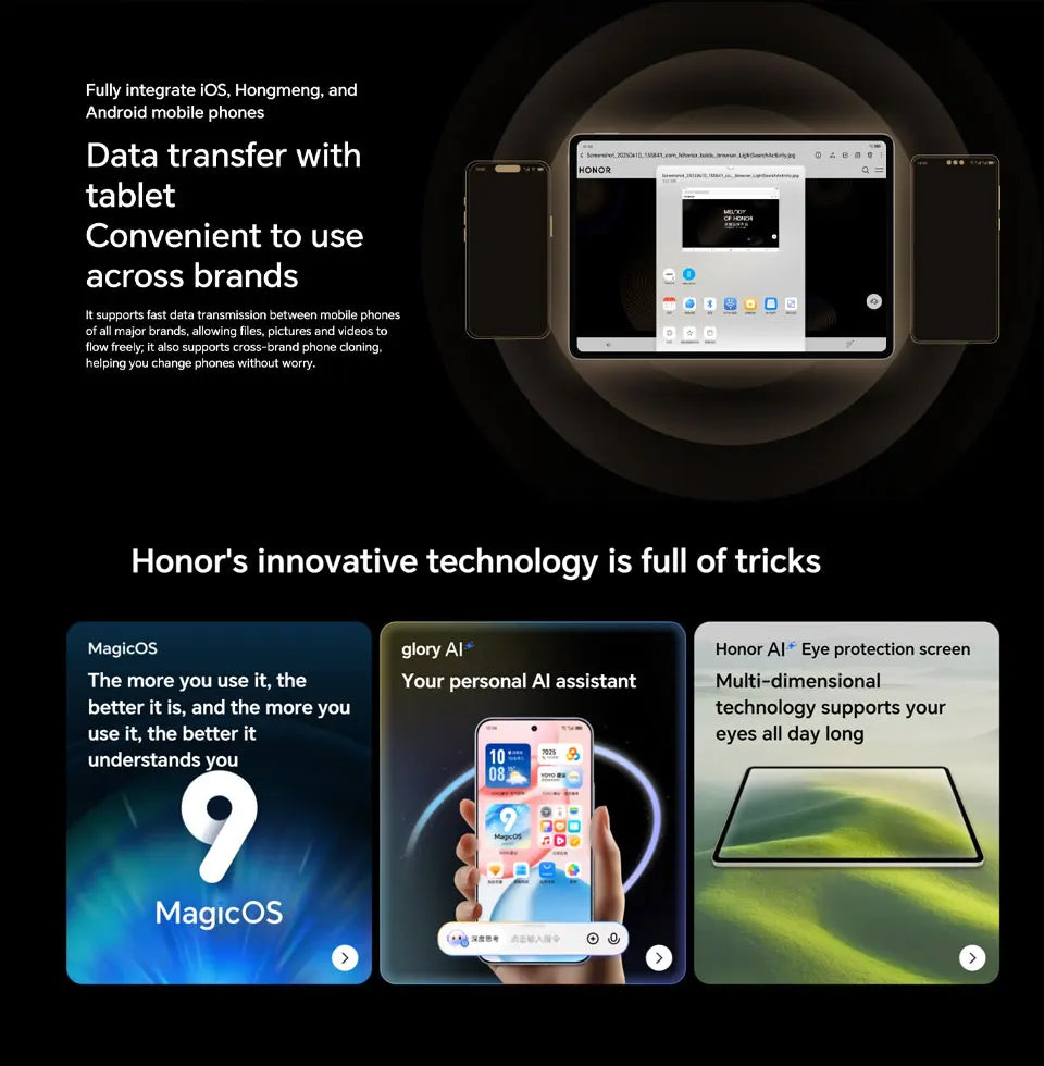 Honor MagicPad 3WIFI 13.3-inch 165Hz ultra-high refresh rate eye protection screen 12450mAh Qinghai Lake battery