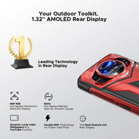 DOOGEE S200 Plus 5G Rugged Phone 1.32" Rear Display AI Image 6.72'' Screen 16GB 512GB 11000 mAh Battery Android 15 Smartphone