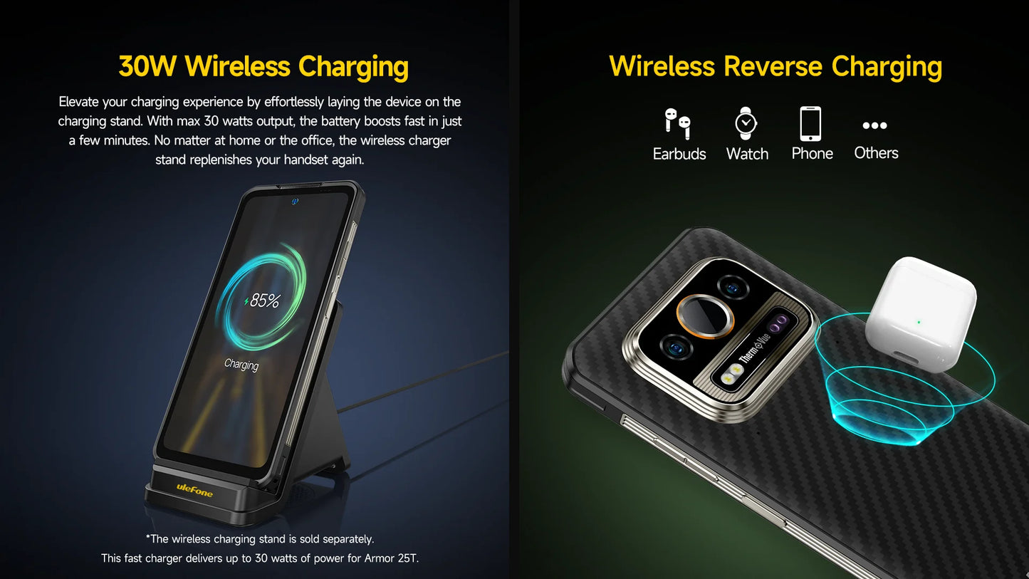 【World Premiere】Ulefone Armor 25T 4G Thermal Imaging Rugged Phone Android 14 33W 50MP+64MP NFC Waterproof Smartphone Global