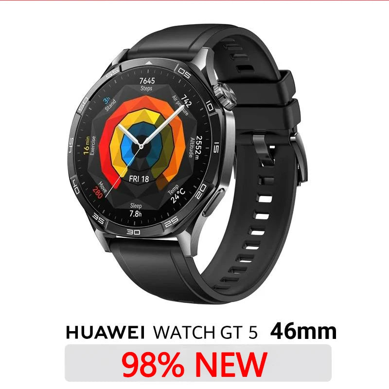 98new HUAWEI Watch GT 5 Smartwatch, Buit-in Map,Replay Message,compatible with IOS and Android