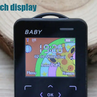 Unlocked Super Mini Card Mobile Phone 1.77 Inch 2G GSM Single SIM MP3 Telephone Bluetooth Dialer FM Blacklist Student CellPhones