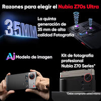 Nubia Z70s Ultra 5G Smartphone Snapdragon 8 Elite 6.85'‘AMOLED Display NEOVISION AI Photography4.0 50MP 144Hz 6600mAh NFC IP69