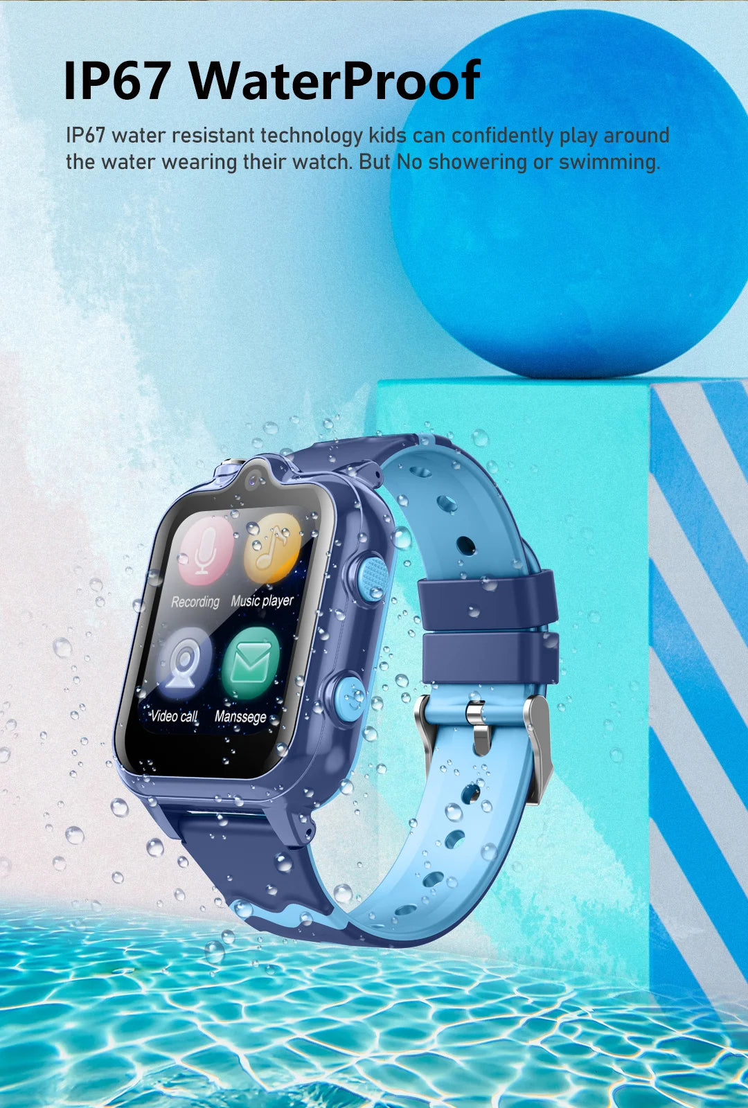 D35 4G Kids Smart Watch Video SIM ROM 8GB Call Phone Watch Monitor GPS SOS Location Monitor  Children Boy Girl Smartwatch Gifts