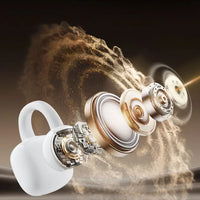 Ear Clip Earbuds 6th Gen Bluetooth 6.0 Headphones Surround Sound Earphone Touch Control Wireless Headset Noise Reduction HD Call