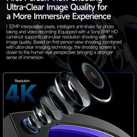 Smart AI Translation Smart Glasses Take Photos Recognizing Objects 4K Camera Bluetooth Music Call Intelligent Recording Glasses