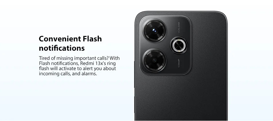 Global Version Xiaomi Redmi 13X Smartphone MTK Helio G91 Ultra 108MP super clear camera 6.79" FHD+ display 33W fast charging