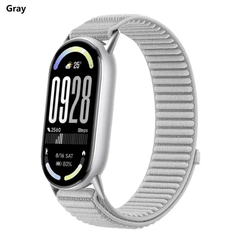 Nylon Loop Strap for Xiaomi Mi Band 10 9 8 Replacement Wristband Bracelet for Xiaomi Mi Band 9/ 10 /8 Watchband Accessories