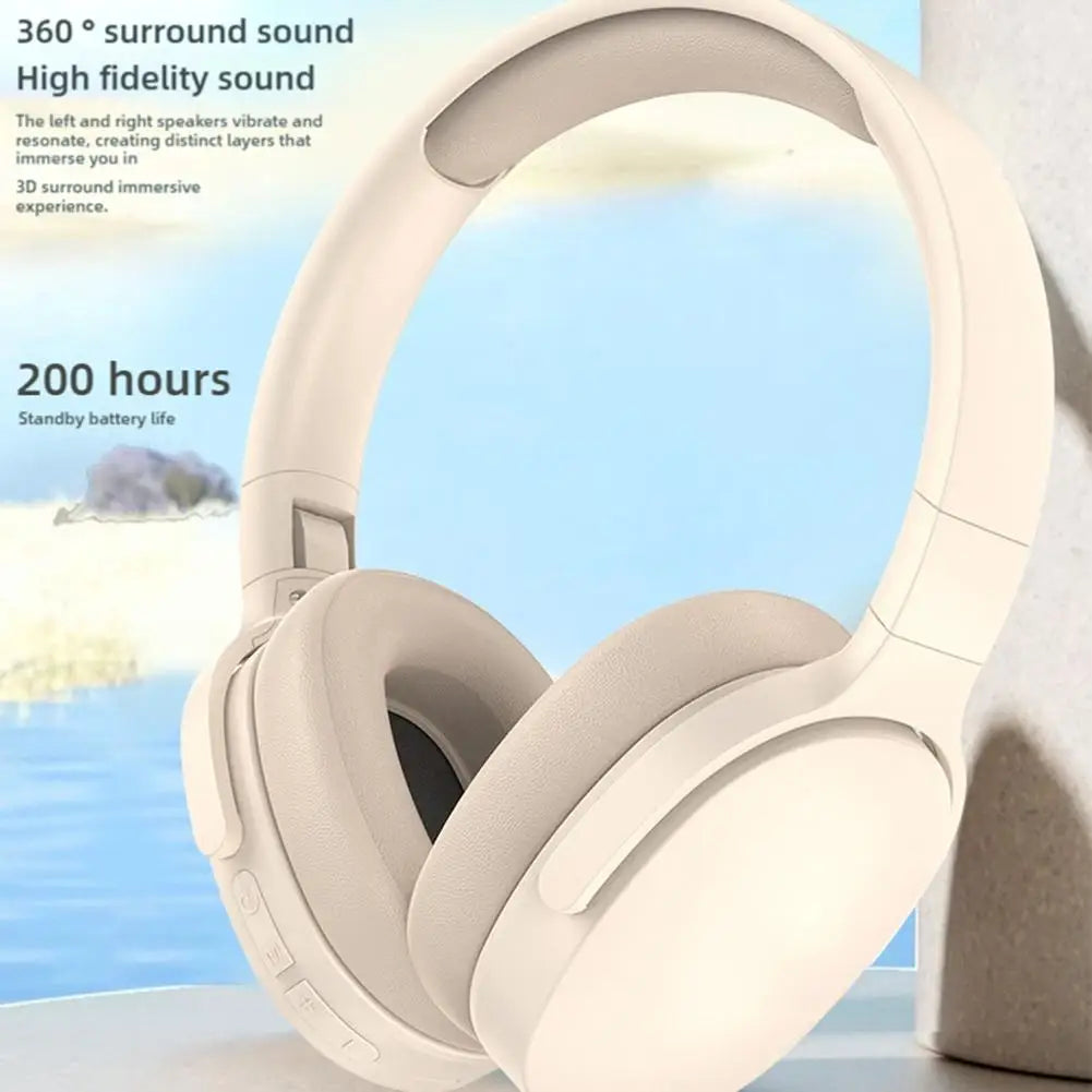 Head-mounted Wireless Bluetooth Headphones Wireless Comfort Heavy Bass Earphones Stereo Sport Gaming Long Battery Earphones
