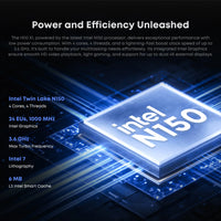 CHUWI Hi10 X1 Tablet 2 In 1 Tablet PC 10.1inch Display Intel N150 Processor LPDDR5 8GB RAM 256GB SSD Windows 11 Tablets PC WiFi6