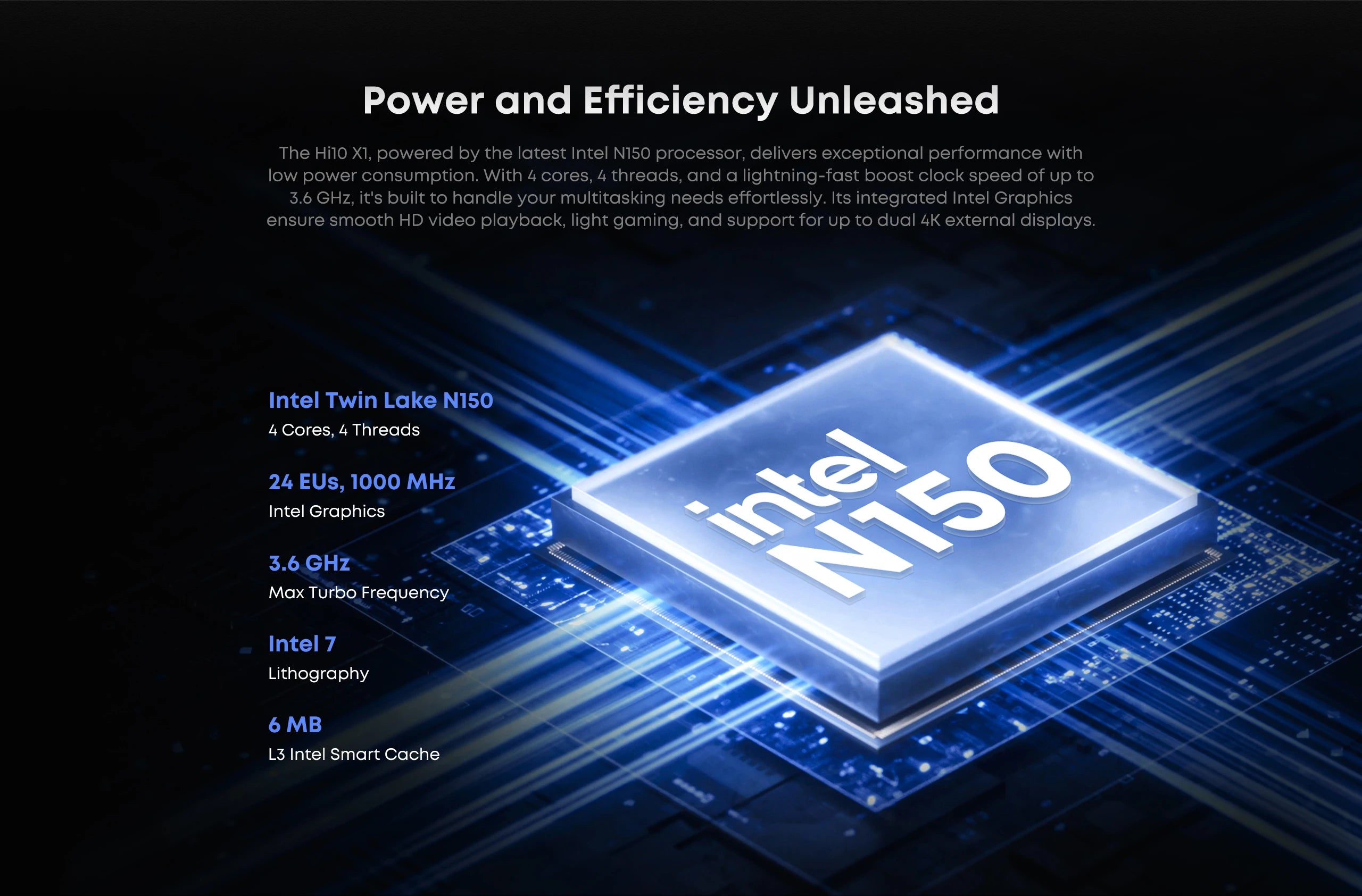 CHUWI Hi10 X1 Tablet 2 In 1 Tablet PC 10.1inch Display Intel N150 Processor LPDDR5 8GB RAM 256GB SSD Windows 11 Tablets PC WiFi6