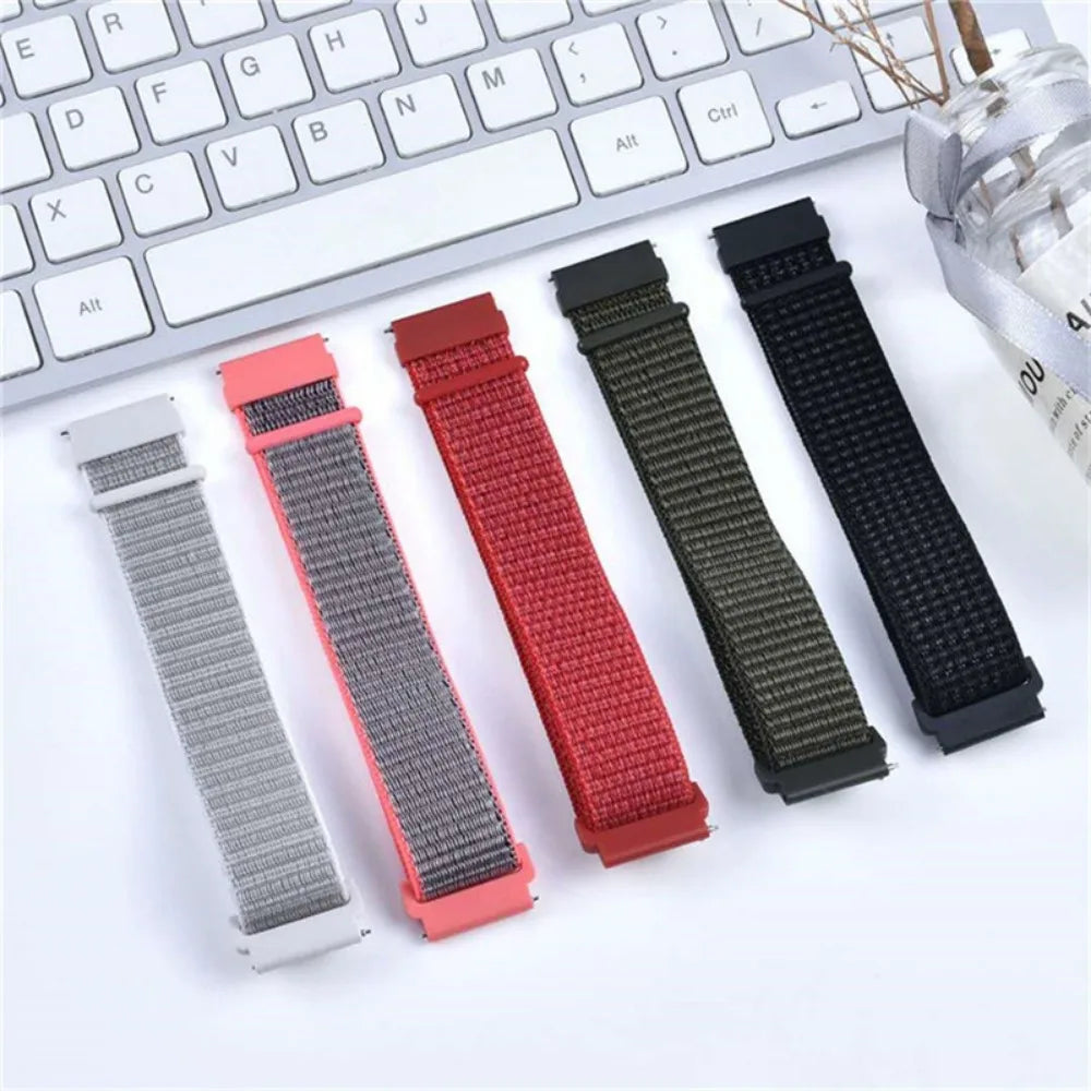 Nylon strap for Garmin Forerunner 970 470 965 955 165 265 255 265S 255S 245 645 158 55 WatchBand Replacement Band wristband