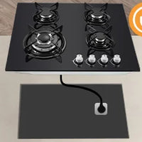 60cm Built-in Gas Hob 4 Burner | Auto Thermocouple & Safety Lock | 4-Zone Tempered Glass 8060W with Auto Ignition
