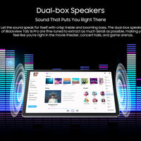 Blackview Android 14 Tab 16 Pro 11 Inch Touch Tablet 2K Screen 24GB +256GB 4G LTE+5G WiFi Gaming Tablets with Protective Shell