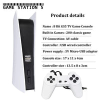 Game Station 5 Video Game Console With 200 Classic Game 8 Bit TV Consola Retro Handheld Kids USB Wired Gaming Player AV Output