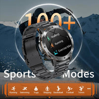 LIGE Outdoor Military Smart Watch Men 1.53" AMOLED Screen GPS trackr Waterproof Bluetooth Call Sports Braceletes For Android IOS