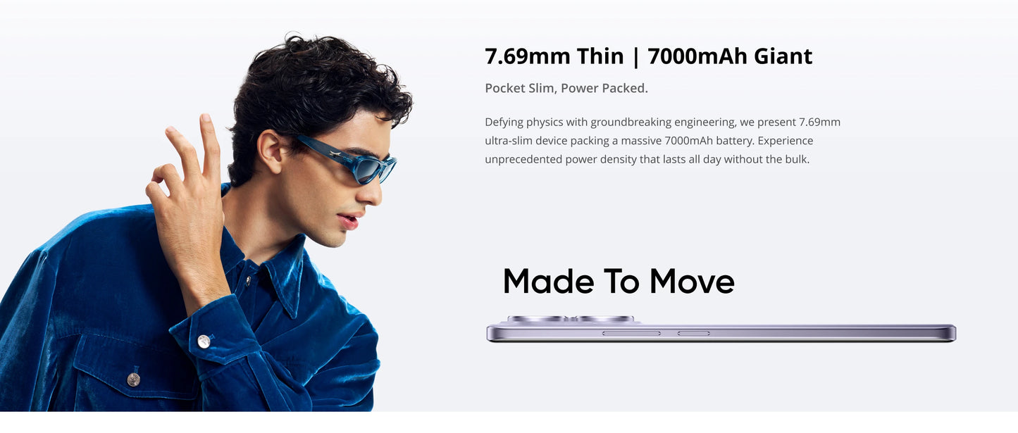 realme 15 Pro 5G Smartphone Snapdragon 7 Gen 4 Processor Triple 50MP Camera 6.8" 144Hz 4D Curve+ AMOLED Display 7000mAh Battery