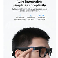 2025 New Smart Glasses 800W HD Camera AI Identification Touch 1080P HD Video Recording Al Voice Wireless Calling Smart Glasses