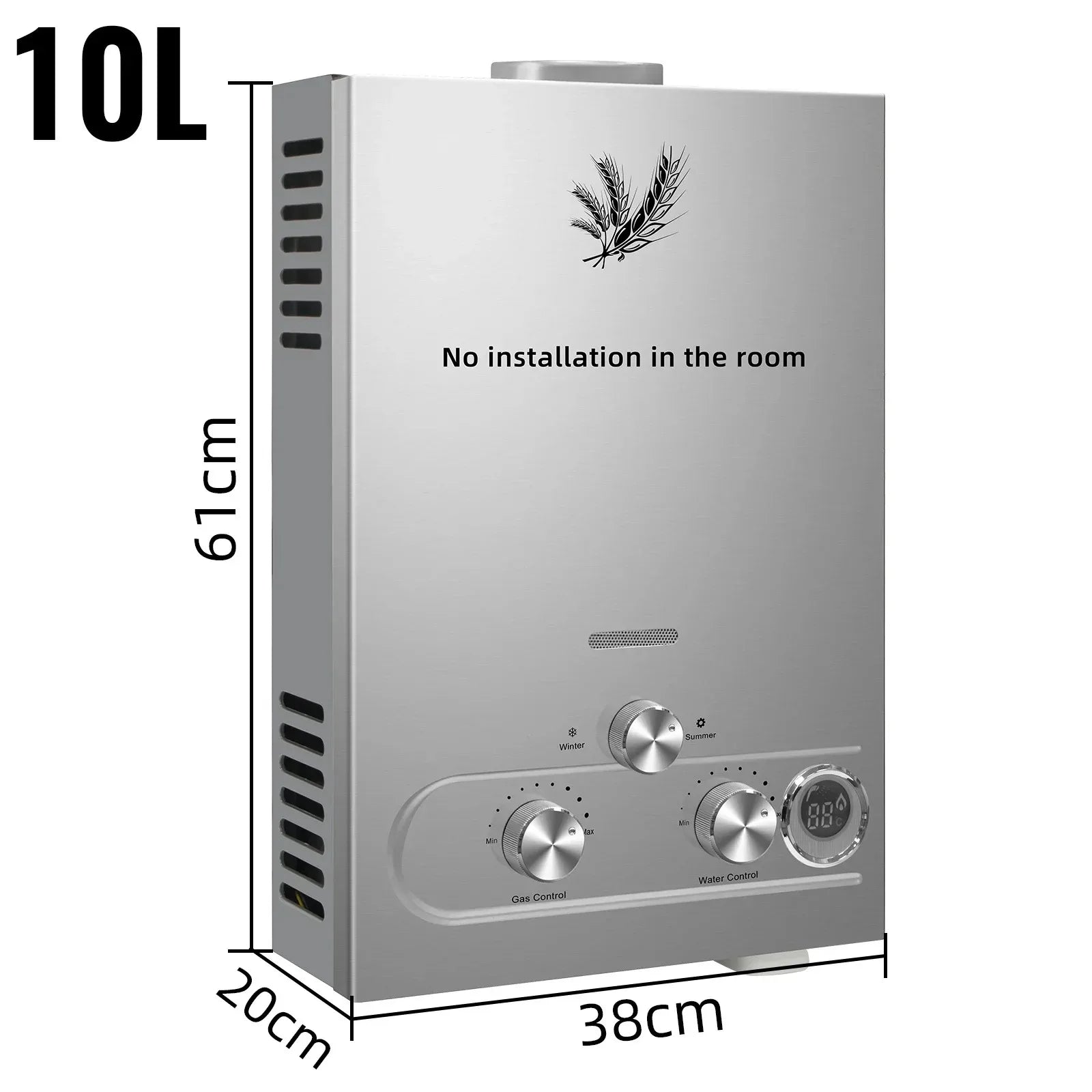 Sihao LPG Liquefied Petroleum Gas Water Heater 6L 8L 10L 12L 16L 18L Liquefied Petroleum Gas Propane Butane Hot Water Heater