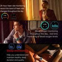 New Outdoor Sports Smart Watch Men For Xiaomi 5 ATM Waterproof GPS Motion Track Heart Rate HD Bluetooth Call UV Light SmartWatch