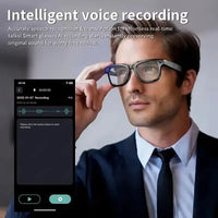 2025 Smart Glasses Men 8MP Camera WiFi Bluetooth Touch Control IP65 Waterproof AI Translation Noise Cancelling AI Glasses Women
