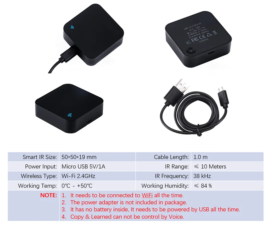 Tuya Smart IR Remote Control Smart Life for Smart Home Automation Replace TV DVD AUD AC Remote Works with Alexa Google Home