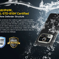 【World Premiere】Ulefone Armor 25T 4G Thermal Imaging Rugged Phone Android 14 33W 50MP+64MP NFC Waterproof Smartphone Global