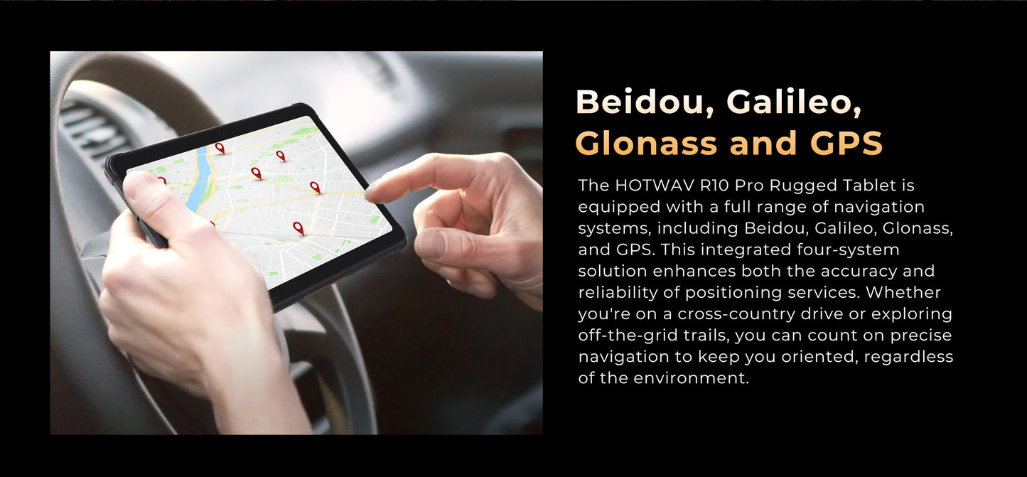 【World Premiere】HOTWAV R10 Pro Rugged Tablets 10800mAh 8GB+256GB OTG Charging Tablet For Field Exploration+Mountain Climbing