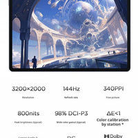 Lenovo Xiaoxin Pad pro GT 11.1'' 128GB 256GB Snapdragon 8 Gen3 144Hz 3.2K LCD 13MP Camera 8860mAh 68W Charging Tablet