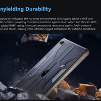 Cubot TAB KINGKONG, Rugged Tablet Android 13, IP68 Waterproof, 16GB RAM(8GB+8GB Extended), 256GB ROM, 10600mAh,10.1" FHD+ Screen
