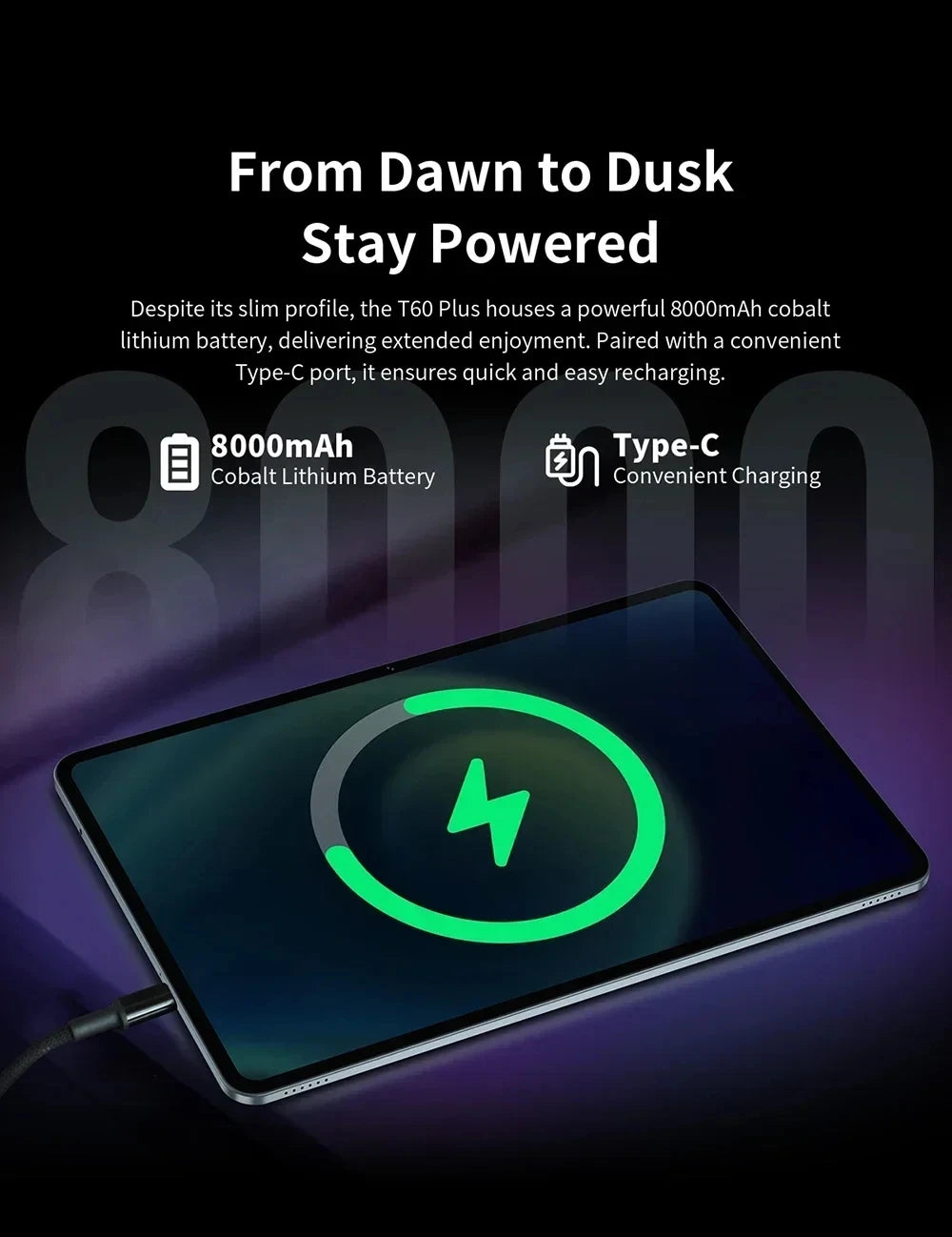 NEW Tablet Teclast T60 Plus 12 inch MTK Helio G88 8-core CPU 6GB RAM 16GB ROM Android 14 Dual-band WiFi BT5.0 8000mAh 13MP+8MP
