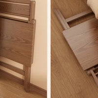 Solid Wood Foldable Console Desk Simple Modern Bedside Computer Desk Portable Bedroom Living Room Writing Table Home Furniture
