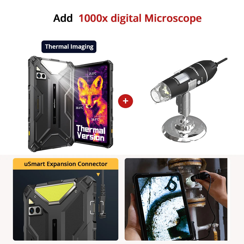 Ulefone Armor Pad 4 Ultra 5G Rugged Tablet  Thermal lmaging 10.36"2K Up to 16GB RAM 256GB ROM Android 14 11800mAh
