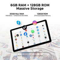 【Brand+】Doogee Tab A9 Pro+ Tablet Pc 11-Inch Android 15 30Gb Ram(6+24) 128Gb Rom 8580Mah Battery Widevine L1 Support