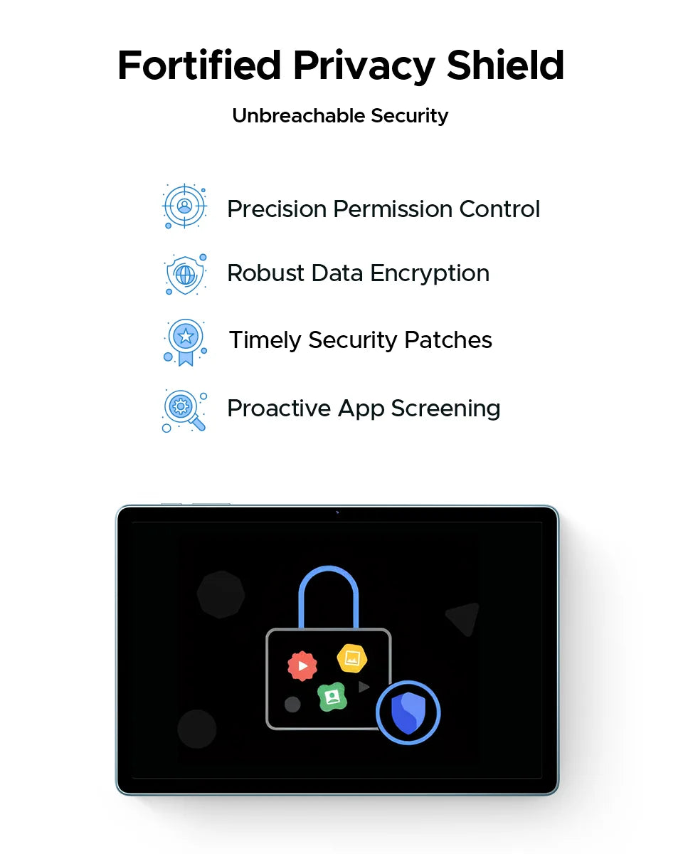 【Brand+】Doogee Tab A9 Pro+ Tablet Pc 11-Inch Android 15 30Gb Ram(6+24) 128Gb Rom 8580Mah Battery Widevine L1 Support