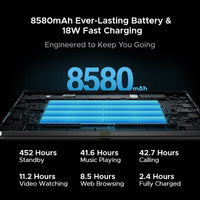 DOOGEE T40 Android Tablet 14 11 ''IPS 2.5K 8GB RAM 512GB ROM Helio G99 8580mAh 18W Charge Face Unlock 7.6mm ultra-thin Tablet