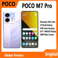 POCO M7 Pro 5G Global Version Dimensity 7025-Ultra 120Hz FHD+ Eye-care AMOLED Display 50MP camera with OIS NFC