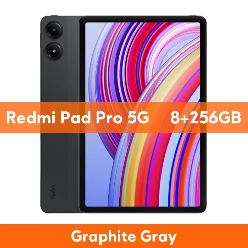 New Xiaomi Redmi Pad Pro Global Version 12.1" 120Hz LCD Display Snapdragon® 7s Gen 2 Mobile Platform 10000mAh 33W Fast Charging