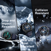 2025 New Military Sport GPS 4GB Memory Smartwatch Men 5ATM Waterproof Fitness Tracker Offline Maps 860Mah Battery Smart Bracelet