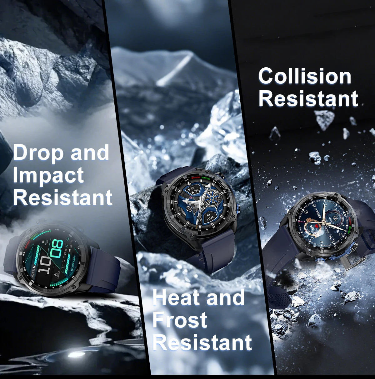 2025 New Military Sport GPS 4GB Memory Smartwatch Men 5ATM Waterproof Fitness Tracker Offline Maps 860Mah Battery Smart Bracelet