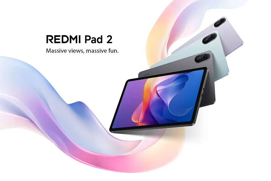 Xiaomi Redmi Pad 2 Global Version 11" 2.5K Crystal-clear Display Advanced Helio G100-Ultra 18W Fast Charging 9000mAh Battery